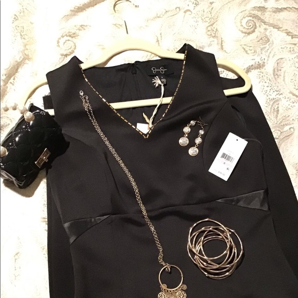 JESSICA SIMPSON Black Evening Dress Sz. 6